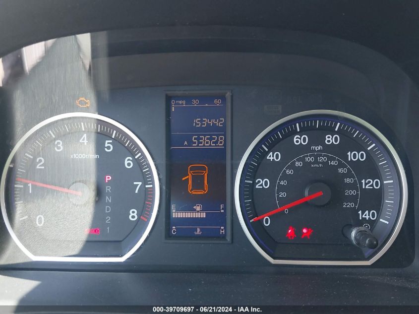 2010 Honda Cr-V Lx VIN: 5J6RE3H3XAL022977 Lot: 39709697