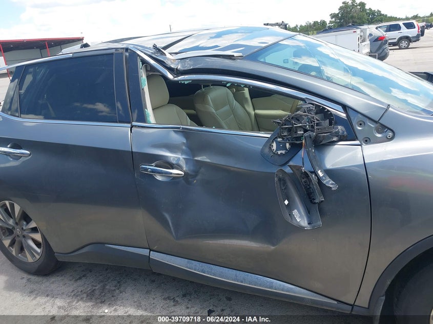 2016 Nissan Murano Sl VIN: 5N1AZ2MG3GN105945 Lot: 39709718