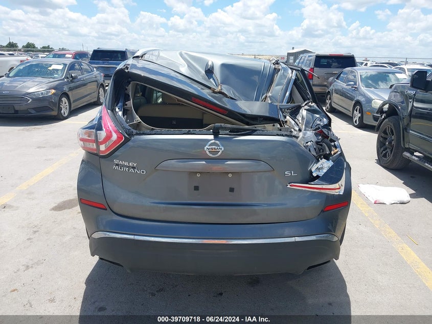 2016 Nissan Murano Sl VIN: 5N1AZ2MG3GN105945 Lot: 39709718