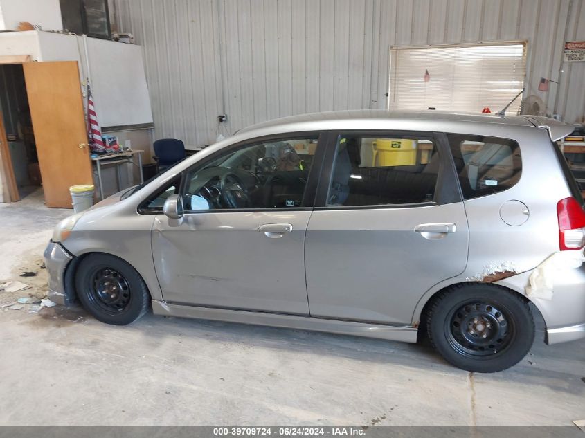 2008 Honda Fit Sport VIN: JHMGD37618S006354 Lot: 39709724