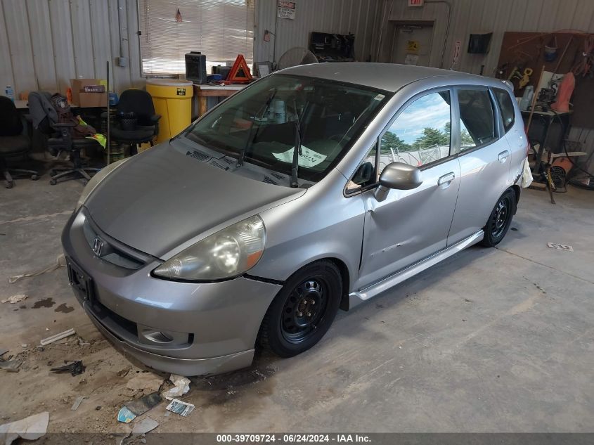 2008 Honda Fit Sport VIN: JHMGD37618S006354 Lot: 39709724