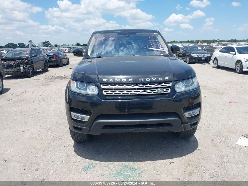 2016 Land Rover Range Rover Sport 3.0L V6 Turbocharged Diesel Hse Td6 VIN: SALWR2KF8GA650530 Lot: 39709726