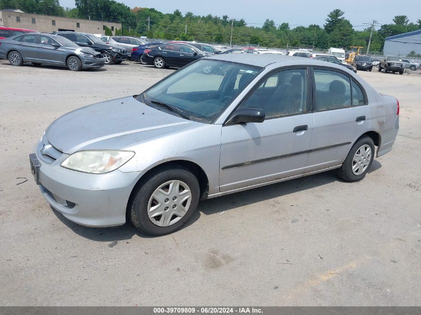 2004 Honda Civic Vp VIN: 1HGES163X4L008815 Lot: 39709809