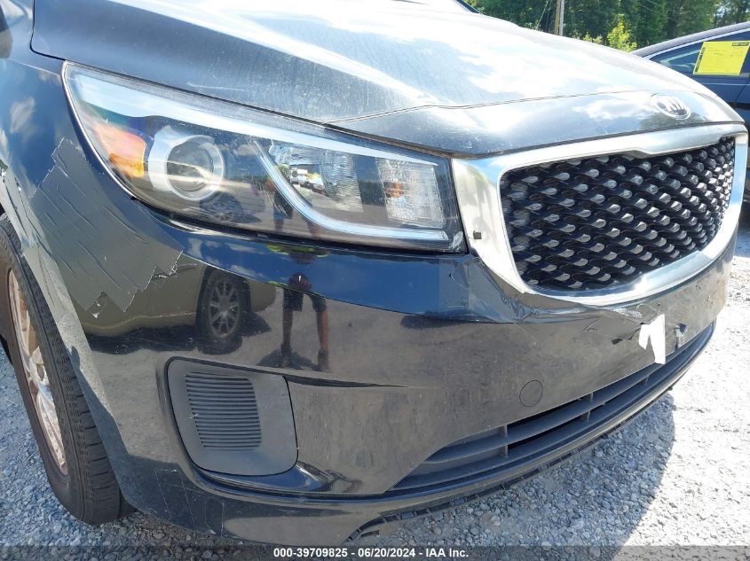 2016 Kia Sedona L VIN: KNDMA5C19G6174558 Lot: 39709825