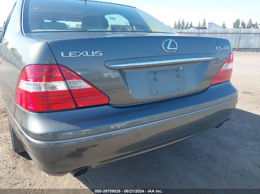 2005 Lexus Ls 430 VIN: JTHBN36F250177775 Lot: 39709829