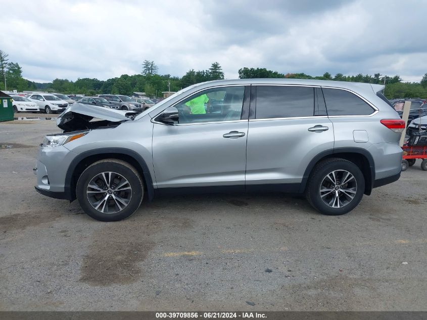 2019 Toyota Highlander Le VIN: 5TDBZRFH4KS995558 Lot: 39709856
