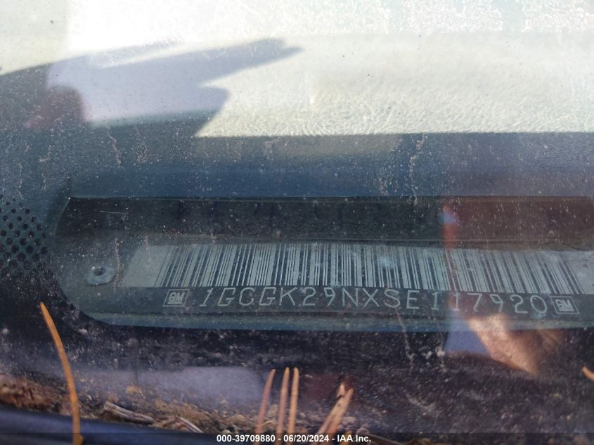 1995 Chevrolet Gmt-400 K2500 VIN: 1GCGK29NXSE117920 Lot: 39709880