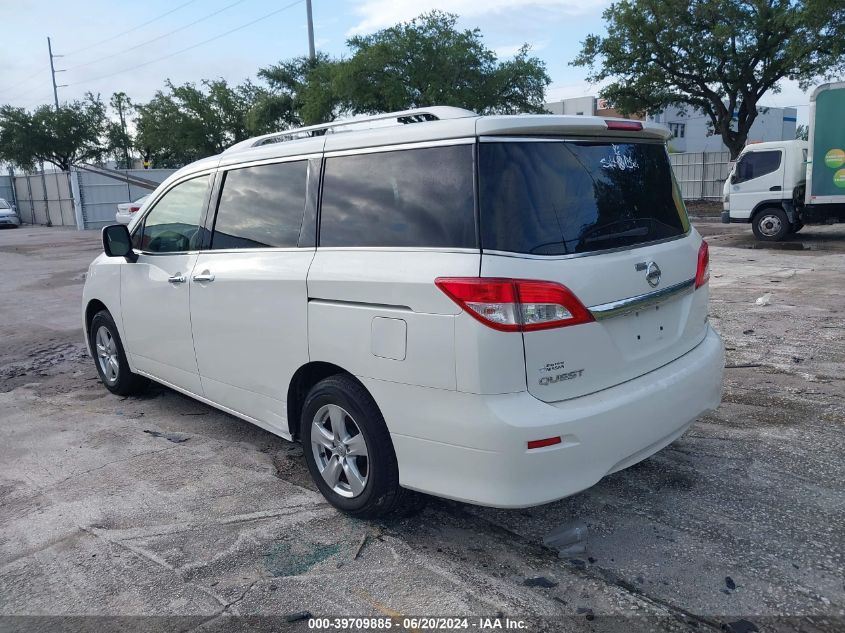 2017 Nissan Quest Sv VIN: JN8AE2KP2H9165944 Lot: 39709885