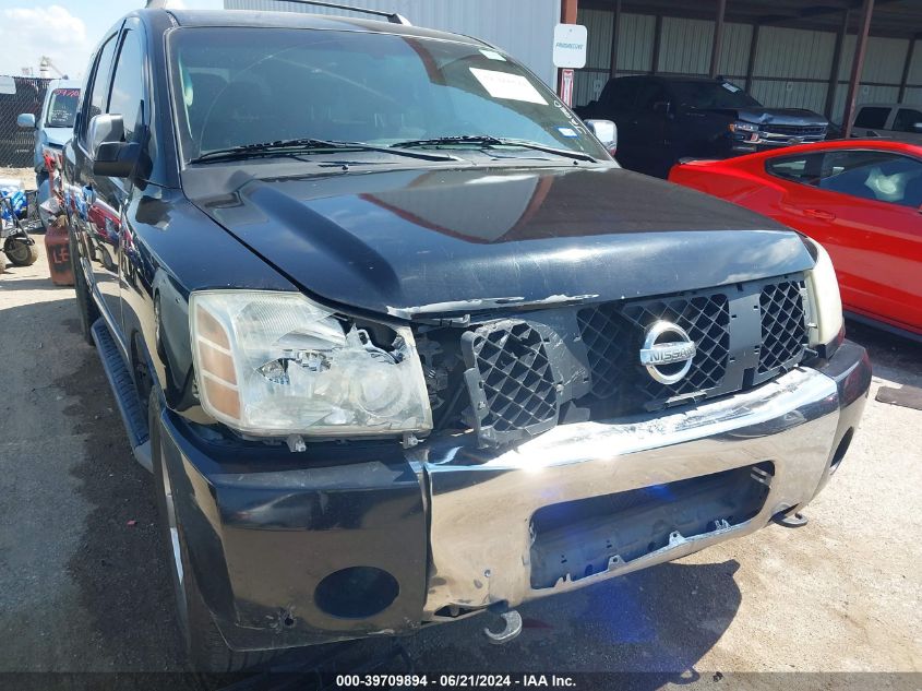 2004 Nissan Armada Se/Le VIN: 5N1AA08B14N731225 Lot: 39709894