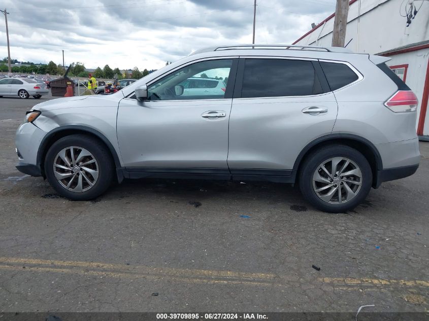 2014 Nissan Rogue Sl VIN: 5N1AT2MT9EC866020 Lot: 39709895