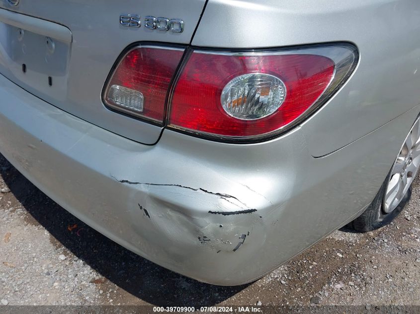 2002 Lexus Es 300 VIN: JTHBF30G625007397 Lot: 39709900