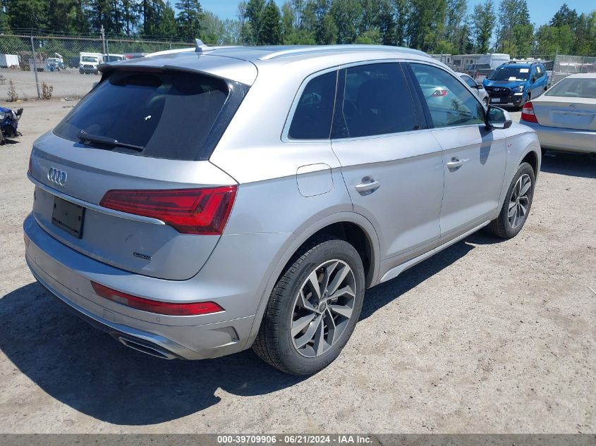 2022 Audi Q5 Premium Plus 45 Tfsi S Line Quattro S Tronic VIN: WA1EAAFY6N2122549 Lot: 39709906