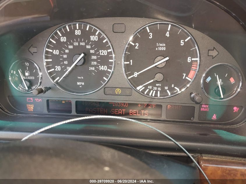 2002 BMW 530Ia VIN: WBADT63402CH86409 Lot: 39709920