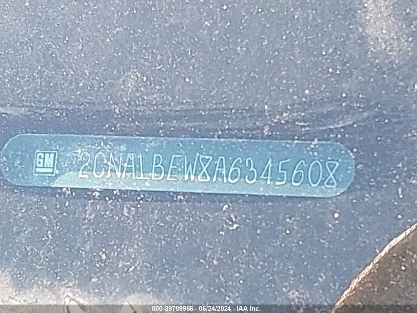 2010 Chevrolet Equinox Ls VIN: 2CNALBEW8A6345608 Lot: 39709956