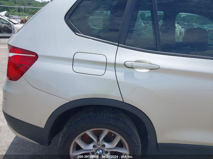 2012 BMW X3 xDrive35I VIN: 5UXWX7C55CL975214 Lot: 39709988