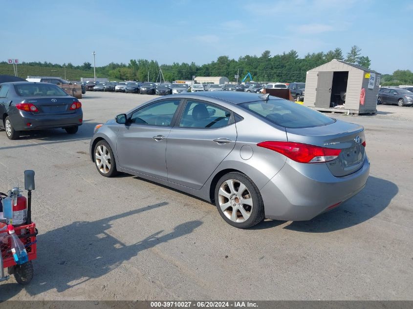 2012 Hyundai Elantra Limited (Ulsan Plant) VIN: KMHDH4AE3CU393139 Lot: 39710027