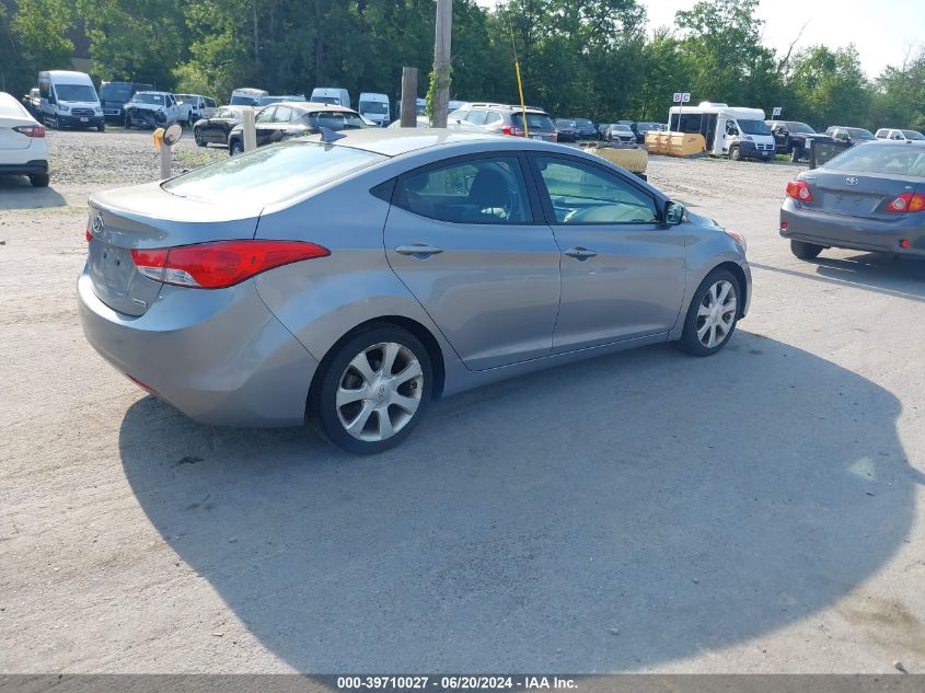 2012 Hyundai Elantra Limited (Ulsan Plant) VIN: KMHDH4AE3CU393139 Lot: 39710027