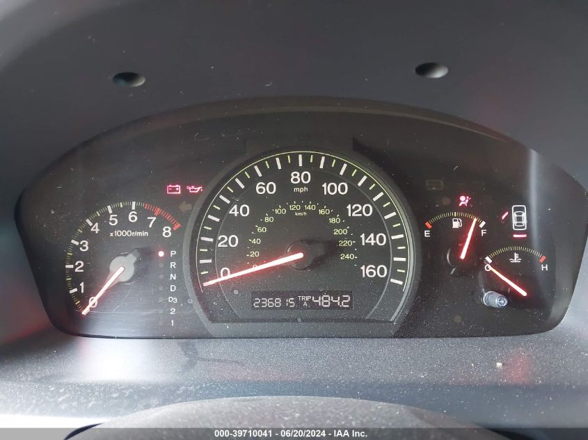 2005 Honda Accord 2.4 Lx VIN: 1HGCM56475A053001 Lot: 39710041