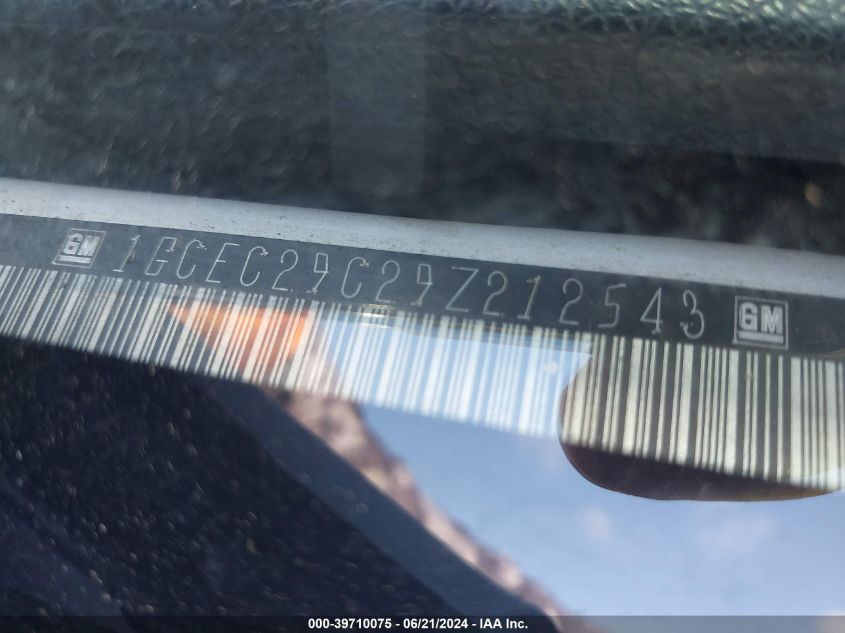 2009 Chevrolet Silverado 1500 Lt VIN: 1GCEC29C29Z212543 Lot: 39710075