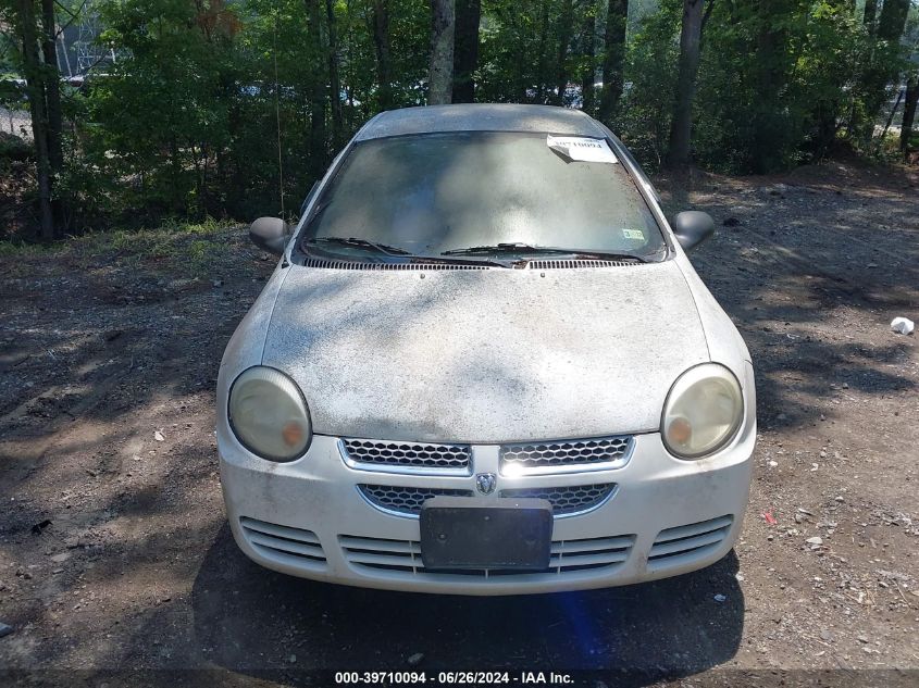 2005 Dodge Neon Sxt VIN: 1B3ES56C45D286032 Lot: 39710094