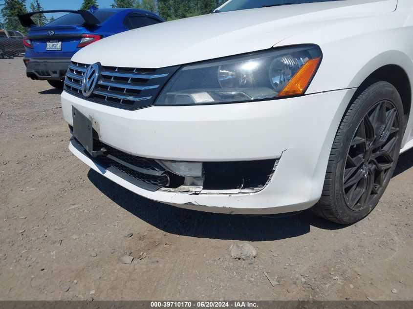 2013 Volkswagen Passat 2.0L Tdi Sel Premium VIN: 1VWCN7A37DC103398 Lot: 39710170