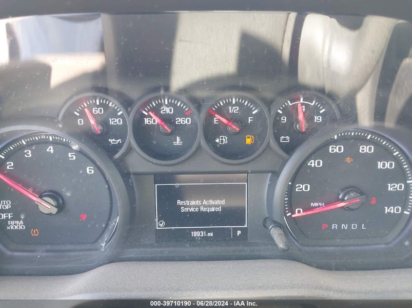 2022 Chevrolet Silverado 1500 2Wd Short Bed Wt VIN: 1GCPAAEK9NZ615841 Lot: 39710190