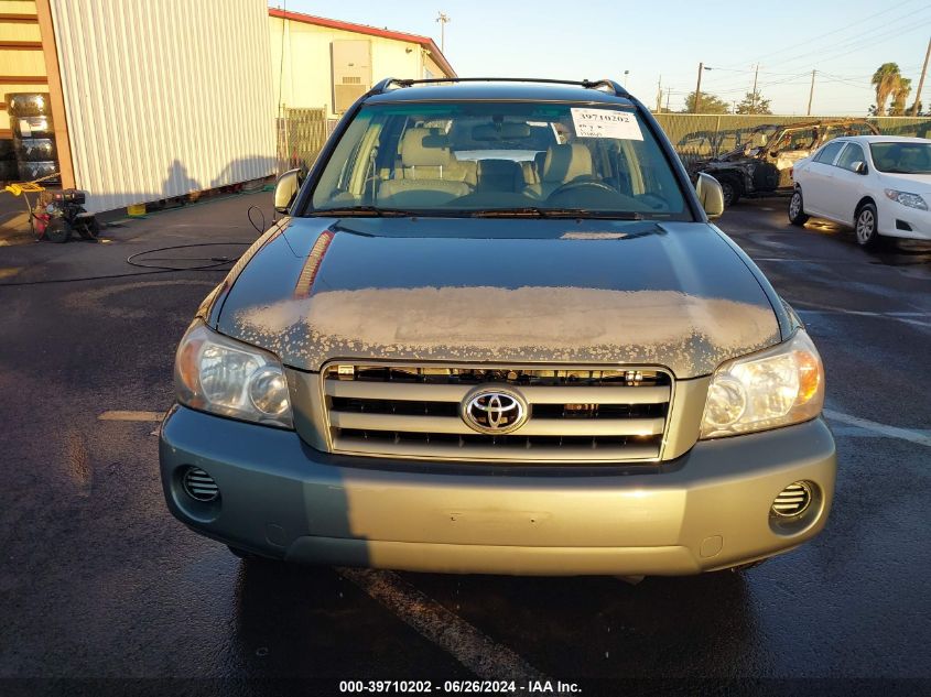 2006 Toyota Highlander Limited V6 VIN: JTEDP21A660119868 Lot: 39710202