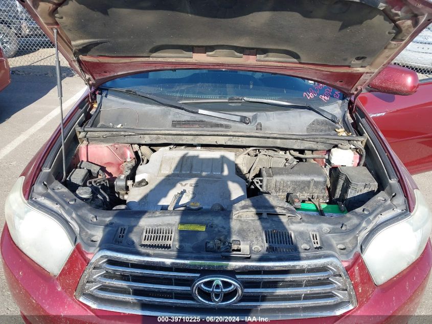 2010 Toyota Highlander Sport V6 VIN: 5TDXK3EHXAS005603 Lot: 39710225