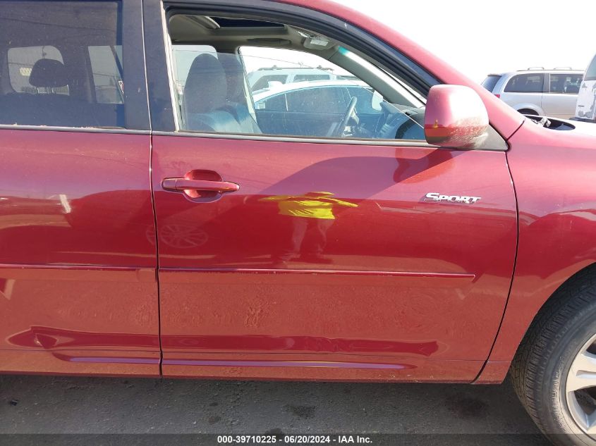 2010 Toyota Highlander Sport V6 VIN: 5TDXK3EHXAS005603 Lot: 39710225