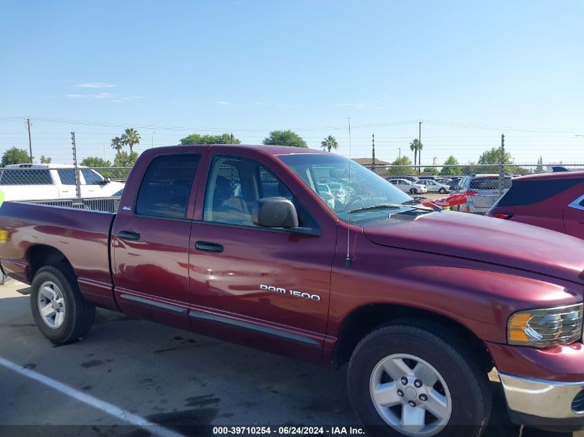 2002 Dodge Ram 1500 St VIN: 3B7HA18N42G100834 Lot: 39710254