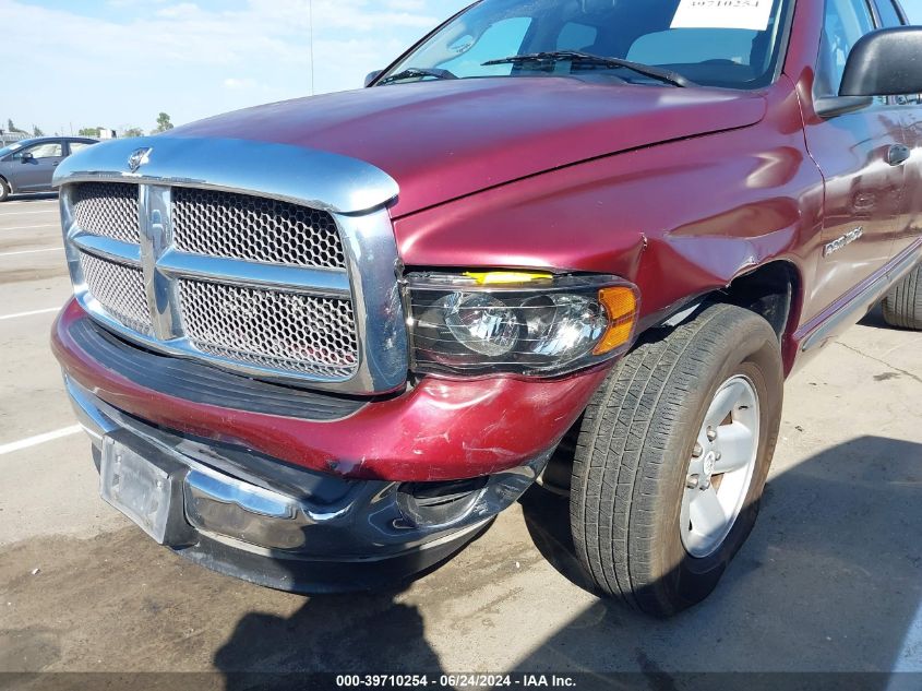 2002 Dodge Ram 1500 St VIN: 3B7HA18N42G100834 Lot: 39710254