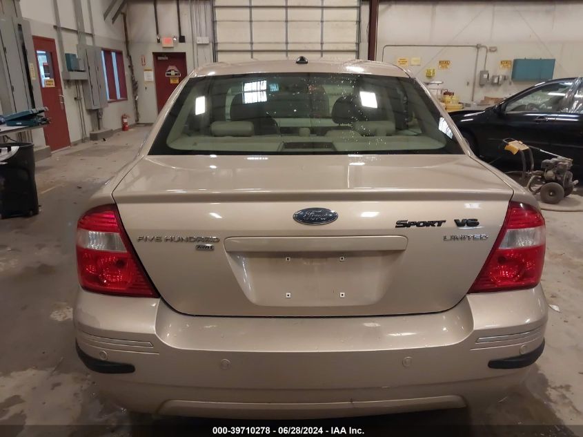 2007 Ford Five Hundred Limited VIN: 1FAHP28177G118447 Lot: 39710278