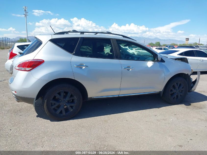 2011 Nissan Murano Sl VIN: JN8AZ1MW0BW187050 Lot: 39710329