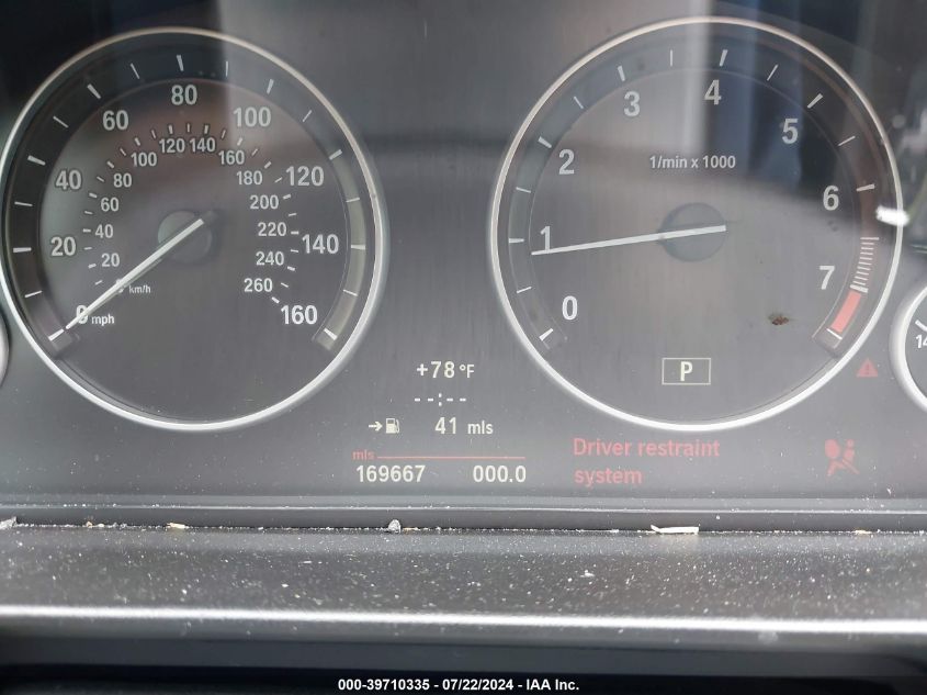 2013 BMW 528I VIN: WBAXG5C53DDY34841 Lot: 39710335