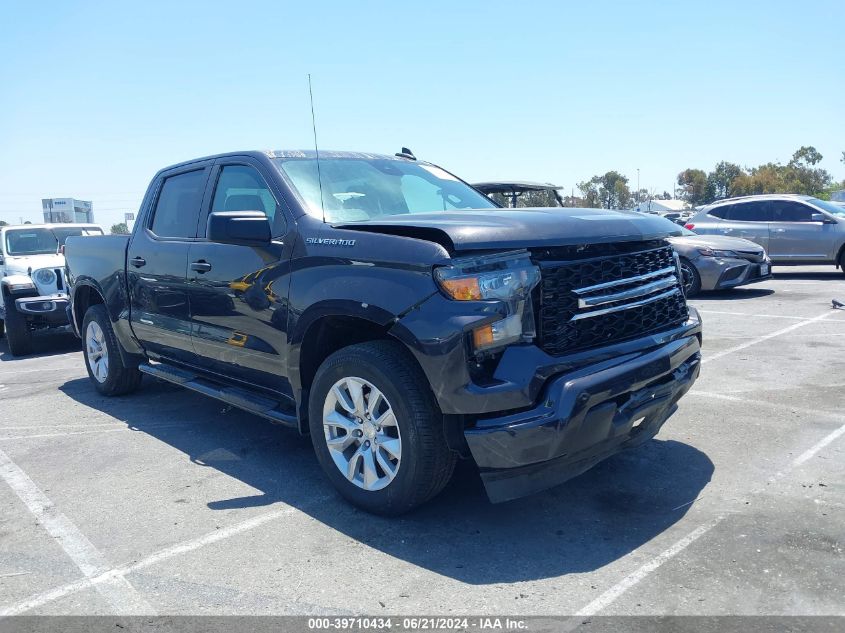 2023 Chevrolet Silverado 1500 2Wd Short Bed Custom VIN: 3GCPABEKXPG136384 Lot: 39710434