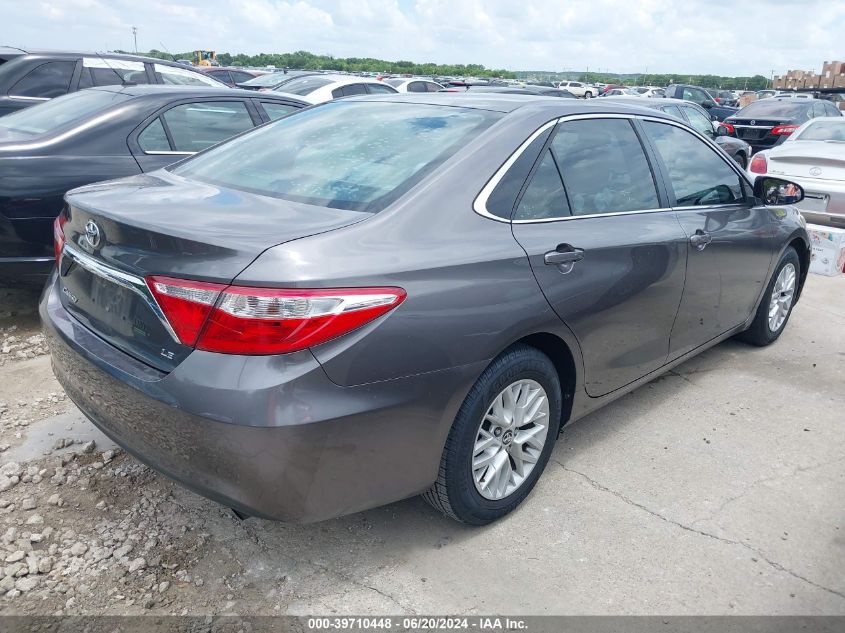 2016 Toyota Camry Le VIN: 4T4BF1FK4GR529199 Lot: 39710448