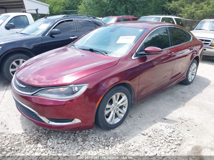 2015 Chrysler 200 Limited VIN: 1C3CCCAB0FN587063 Lot: 39710451