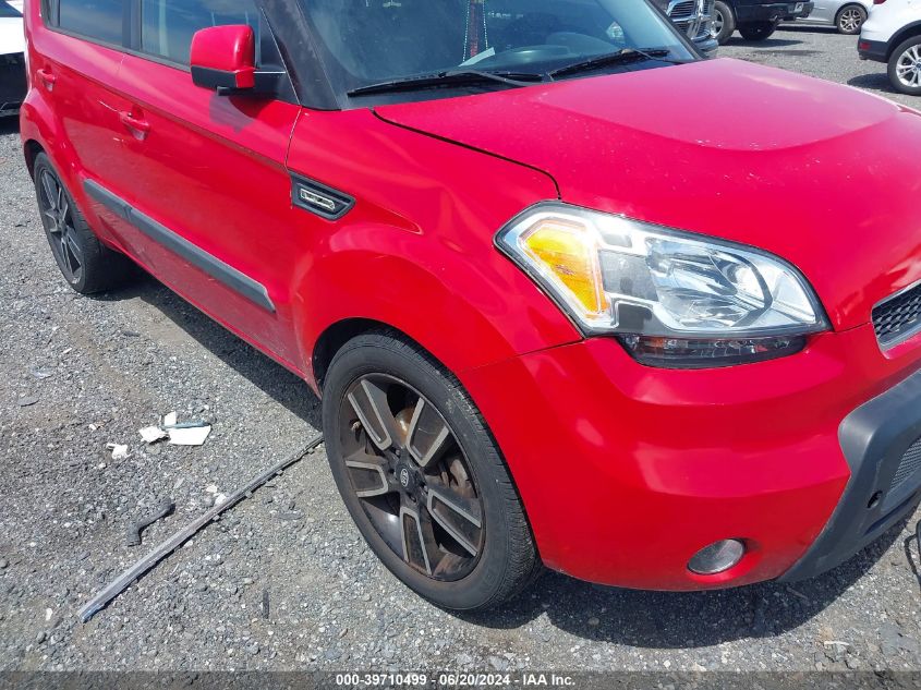 2011 Kia Soul + VIN: KNDJT2A29B7291843 Lot: 39710499