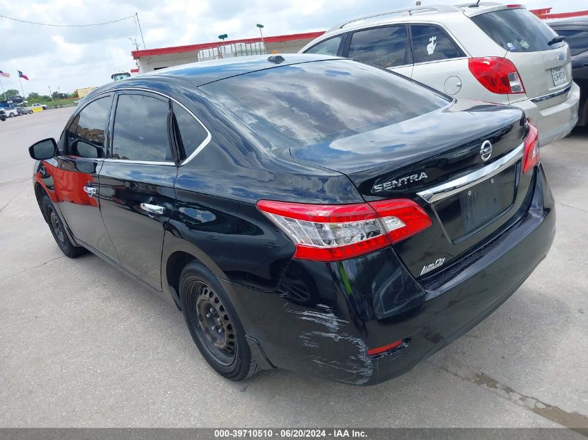 2015 Nissan Sentra Sv VIN: 3N1AB7AP6FY296503 Lot: 39710510