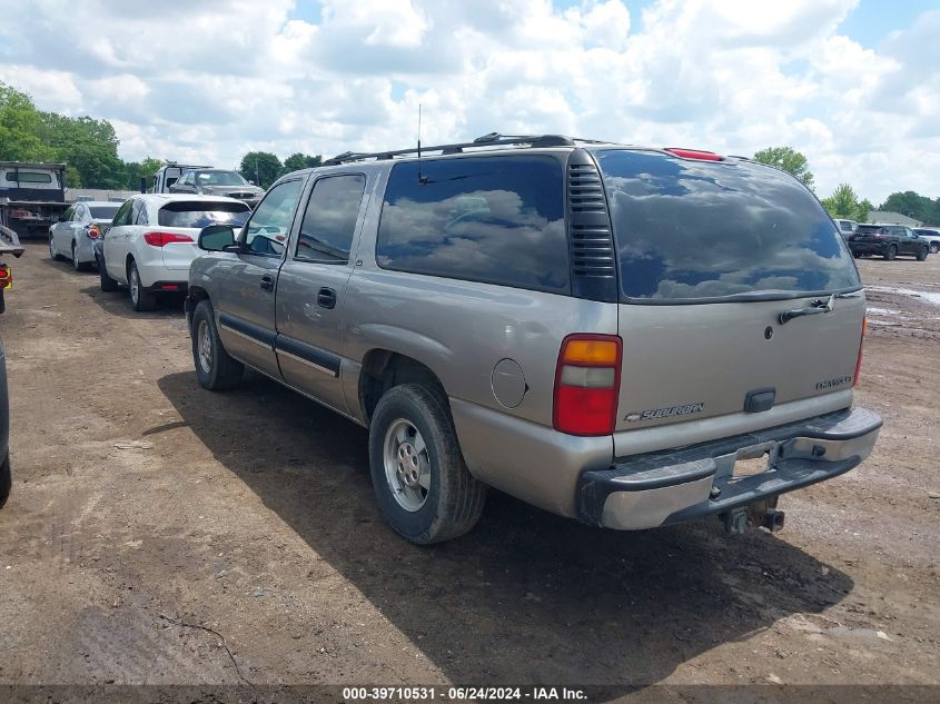 2001 Chevrolet Suburban 1500 Ls VIN: 3GNEC16T81G143139 Lot: 39710531