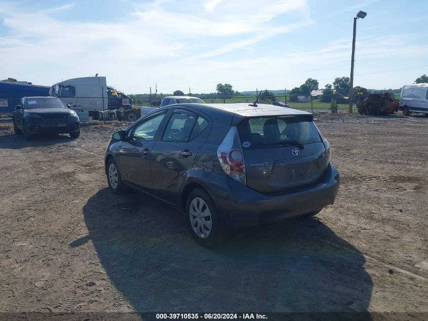 2013 Toyota Prius C Three VIN: JTDKDTB37D1546171 Lot: 39710535