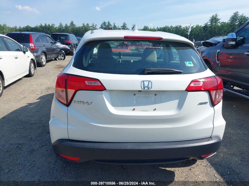 2018 Honda Hr-V Lx VIN: 3CZRU6H39JM727417 Lot: 39710556