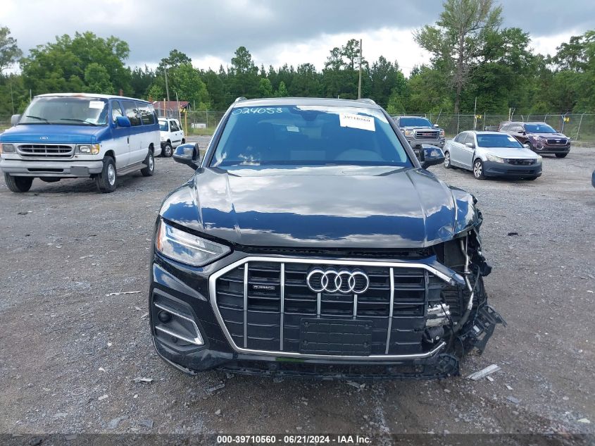 2021 Audi Q5 Premium Plus 45 Tfsi Quattro S Tronic VIN: WA1BAAFYXM2024058 Lot: 39710560