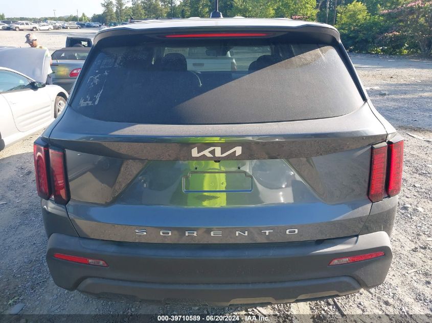 2022 Kia Sorento Lx VIN: 5XYRG4LC6NG097867 Lot: 39710589