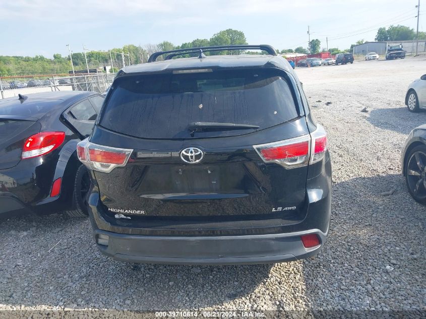 2014 Toyota Highlander Le/Le Plus VIN: 5TDBKRFH7ES024305 Lot: 39710614