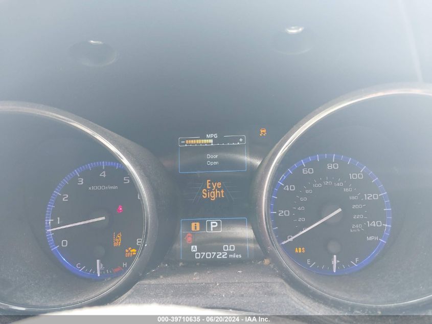 2019 Subaru Outback 2.5I Premium VIN: 4S4BSAHC5K3281104 Lot: 39710635