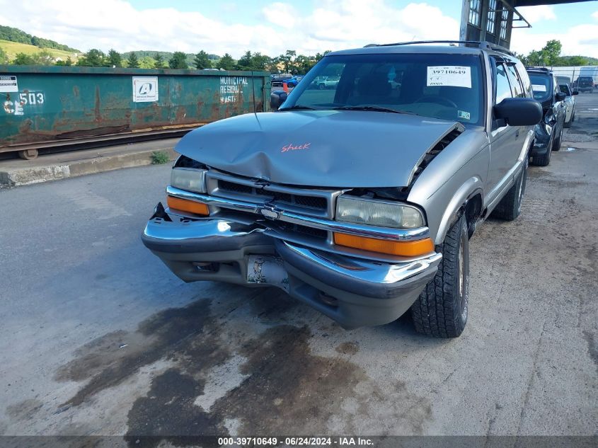 2001 Chevrolet Blazer VIN: 1GNDT13WX12109934 Lot: 39710649