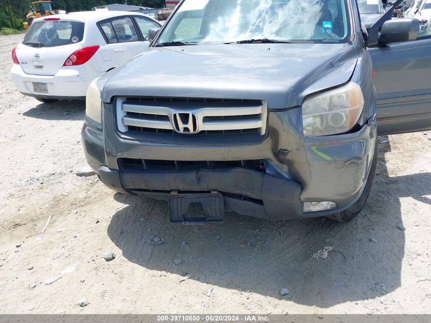 2007 Honda Pilot Ex-L VIN: 5FNYF28717B006531 Lot: 39710650