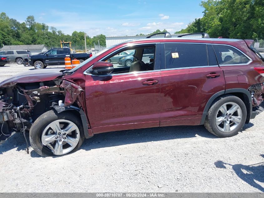 2019 Toyota Highlander Limited VIN: 5TDDZRFH6KS961744 Lot: 39710707