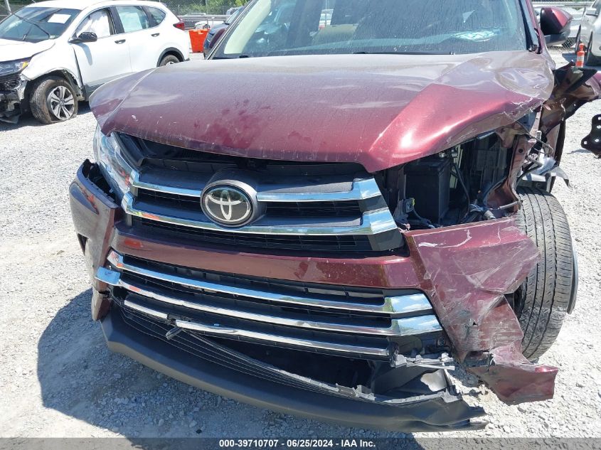 2019 Toyota Highlander Limited VIN: 5TDDZRFH6KS961744 Lot: 39710707